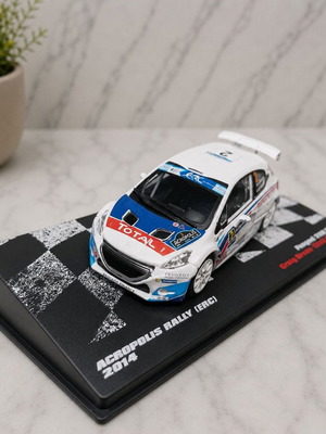 Peugeot 208 T16 Acropolis Rally 2014 1:43 scale model like new