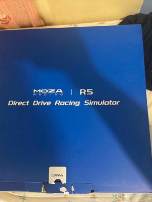 Moza R5 πακέτο με KS τιμόνι και SR-P Lite κιτ φρένων σαν καινούργιο