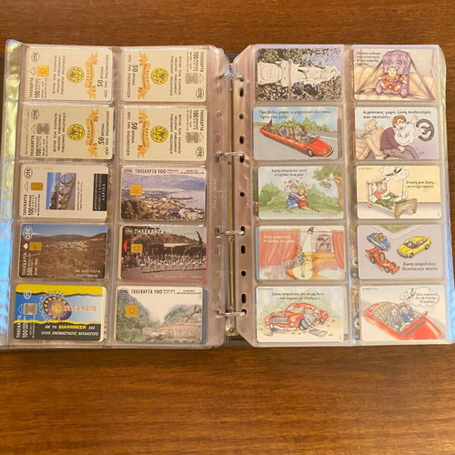 Phone cards set of 420 pieces like new with album