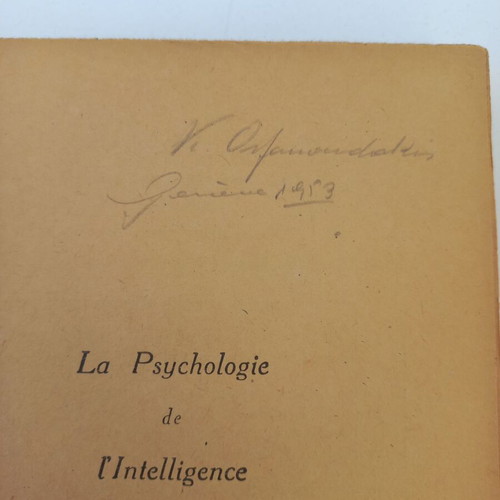 Book La Psychologie de L'intelligence used, 1947, Jean Piaget