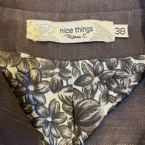 Nice Things women's jacket used, brown eggplant color