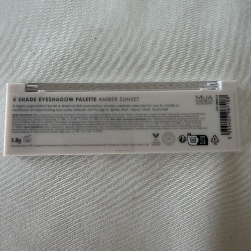 MUA Greece Afterglow 5 Shade Eyeshadow Palette new