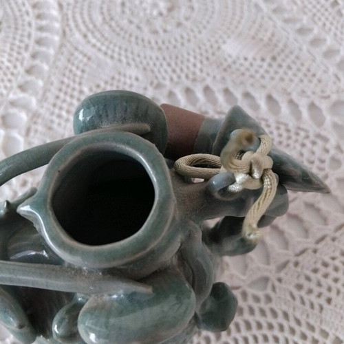 Korean Seladon Teapot with Dragon Design like new