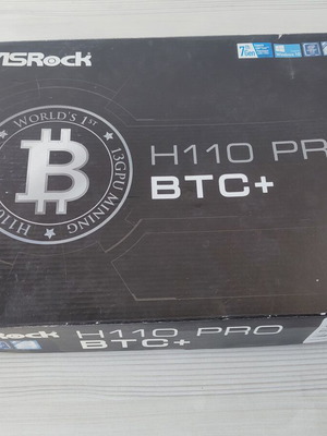 ASRock H110 Pro BTC+ Mining Motherboard new