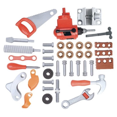 Toy Workbench with 51 Tools New