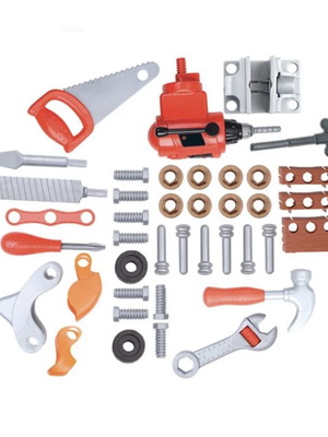 Toy Workbench with 51 Tools New