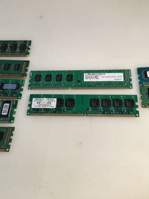 DDR2 and DDR3 memory sticks used, pack of 9 pieces