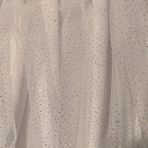 Bridal additional skirt like new, white and silver