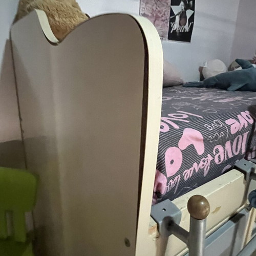 Children's bed used with some imperfections, old furniture