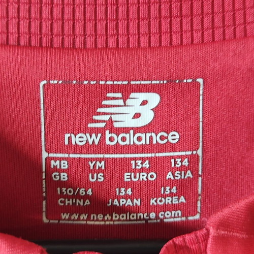 Liverpool FC 2015/2016 Home Football Jersey New Balance used, youth size 134
