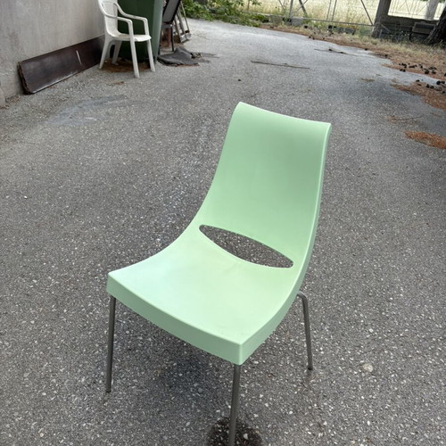 Chairs 2 pcs and armchairs 2 pcs in PVC new for garden veranda kitchen