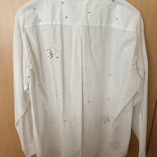 Zara white shirt with special details new, comfortable fit