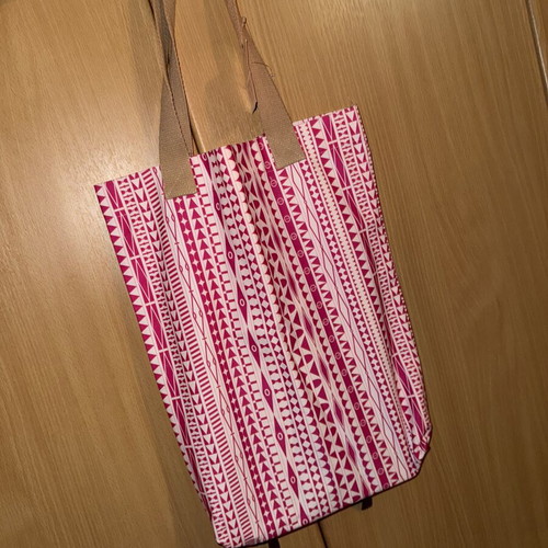 Anamnesia Tote Bag Shoulder New, Intense Red-Fuchsia Cotton