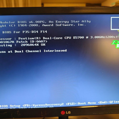 Intel Pentium E5700 dual-core processor used, 3.00 GHz, Socket LGA775