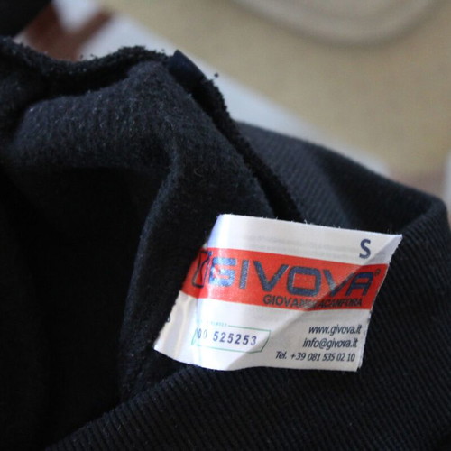 Givova tracksuit set with sweatshirt size S like new, blue
