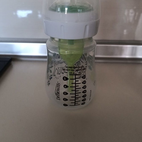 Μπιμπερό Dr Brown καινούργιο, πλαστικό 170ml με στόμιο για κολικούς