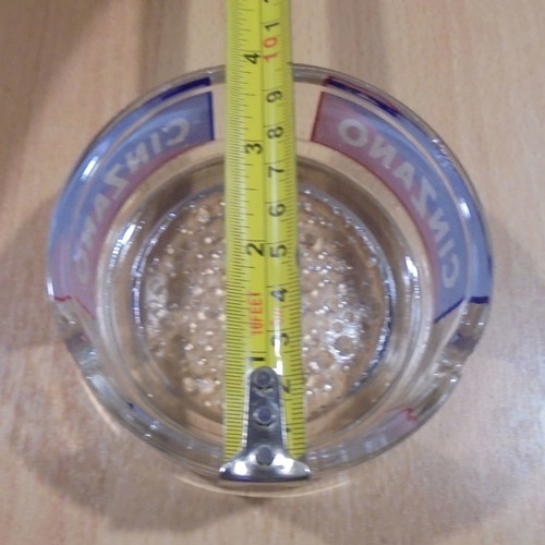Cinzano Vermouth promotional glass ashtray like new
