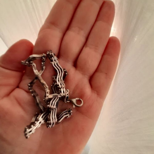 Silver 925 necklace like new, length 43 cm