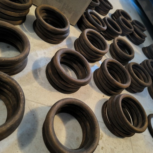 Wooden curtain rings new, pack of 150, 11cm