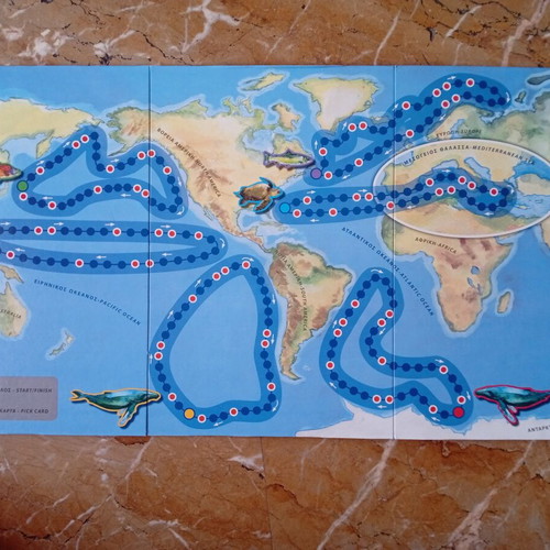 Marine Voyages educational board game by Desyllas used
