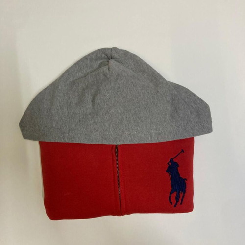 Ralph Lauren vest S, navy red grey with big navy pony