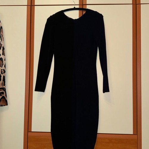 ZINI knitted dress like new, black-blue, size M