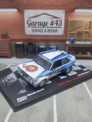 Fiat 131 Abarth Rallye Monte-Carlo 1980 μεταλλικό μοντέλο 1:43
