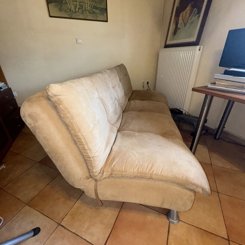 Sofa bed Entos 3-seater like new, ecru color