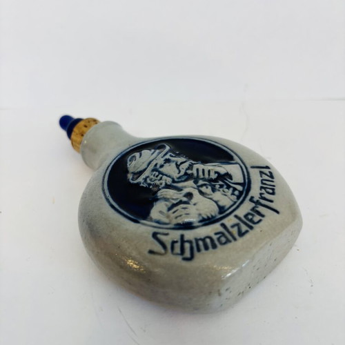 German Stoneware Snuff Bottle Schmalzlerfranzl used with lid