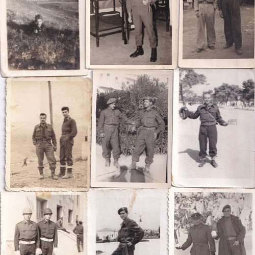 Military portraits used, pack of 105, Greek army