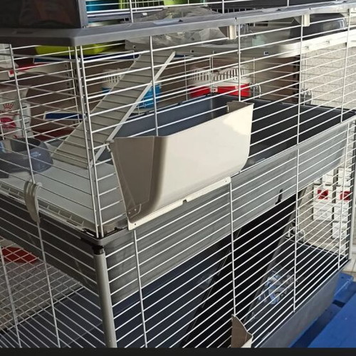 Ferplast Barn 100 Double Three-Level Rodent Cage for Rabbits New