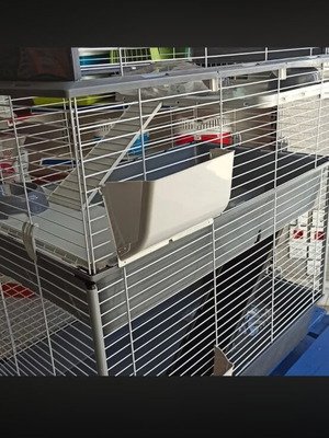Ferplast Barn 100 Double Three-Level Rodent Cage for Rabbits New