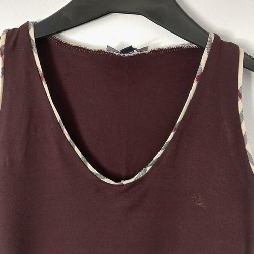 Burberry England Vintage Tank Top M Brown Nova Check, like new