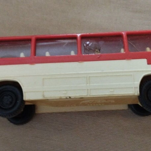 Mercedes Joy toy coach bus used with cracked passenger window