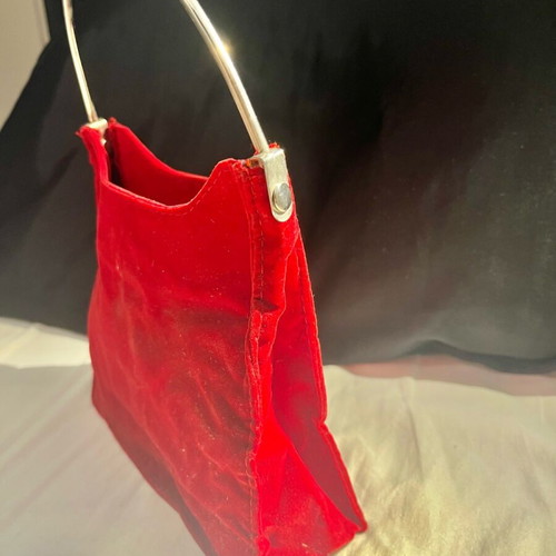 Vintage red velvet handbag Home Of Hai Pamela used