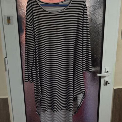 Summer blouse XXL striped black and white like new