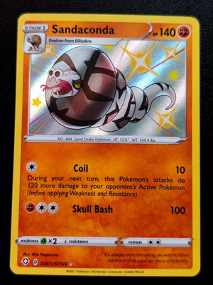 Pokemon Sandaconda SV71/SV122 from Shining Fates 2021 NM