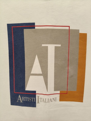 Artisti Italiani Ανδρικό T-shirt λευκό με graphic print, μέγεθος XL σαν καινούργιο