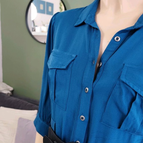 Enzzo petrol dress size medium like new