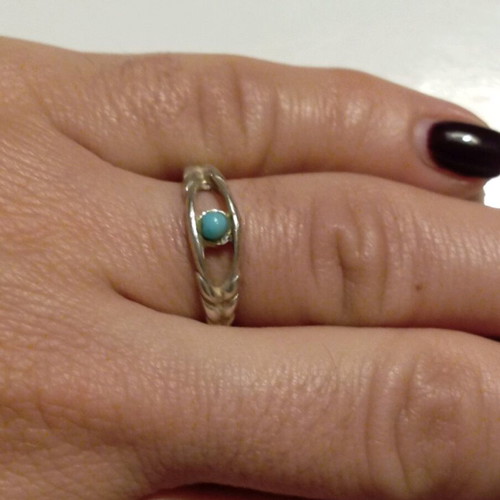 silver ring 925 with turquoise stone