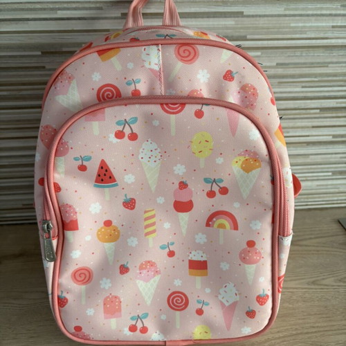 A Little Lovely school backpack with ice-cream design