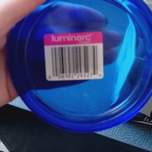 Blue Luminarc coasters new