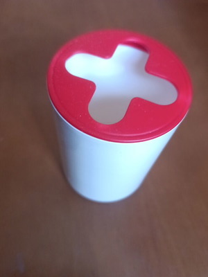 Plastic toothbrush holder cup
