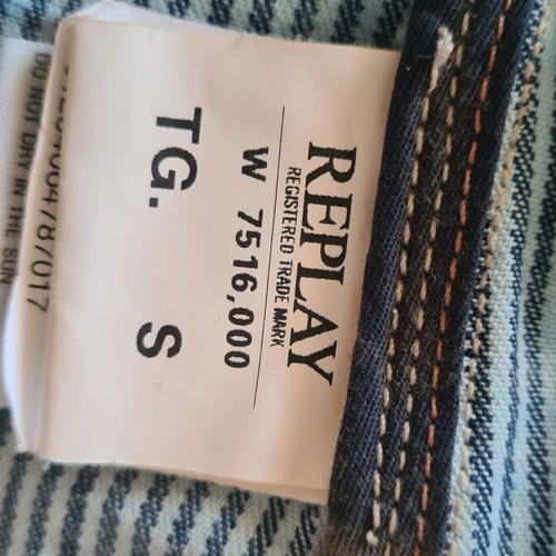Replay vintage distressed denim jacket, blue