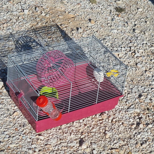 Hamster cage almost unused, 39 x 25.5 x 22 cm