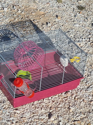 Hamster cage almost unused, 39 x 25.5 x 22 cm
