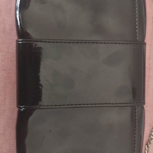 Black patent shoulder bag like new
