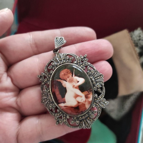 Antique pendant new, 925 silver