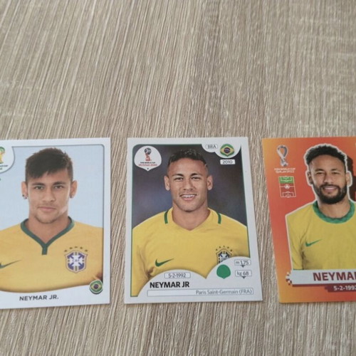 Neymar Panini stickers 2014-2018-2022 new