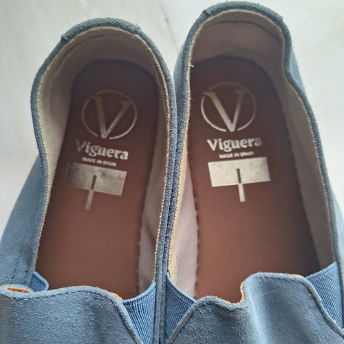 Viguera espadrilles size 41 blue suede like new